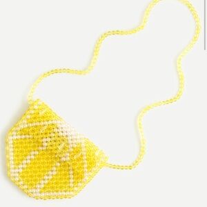 New J Crew Girls' beaded lemon slice Crossbody bag